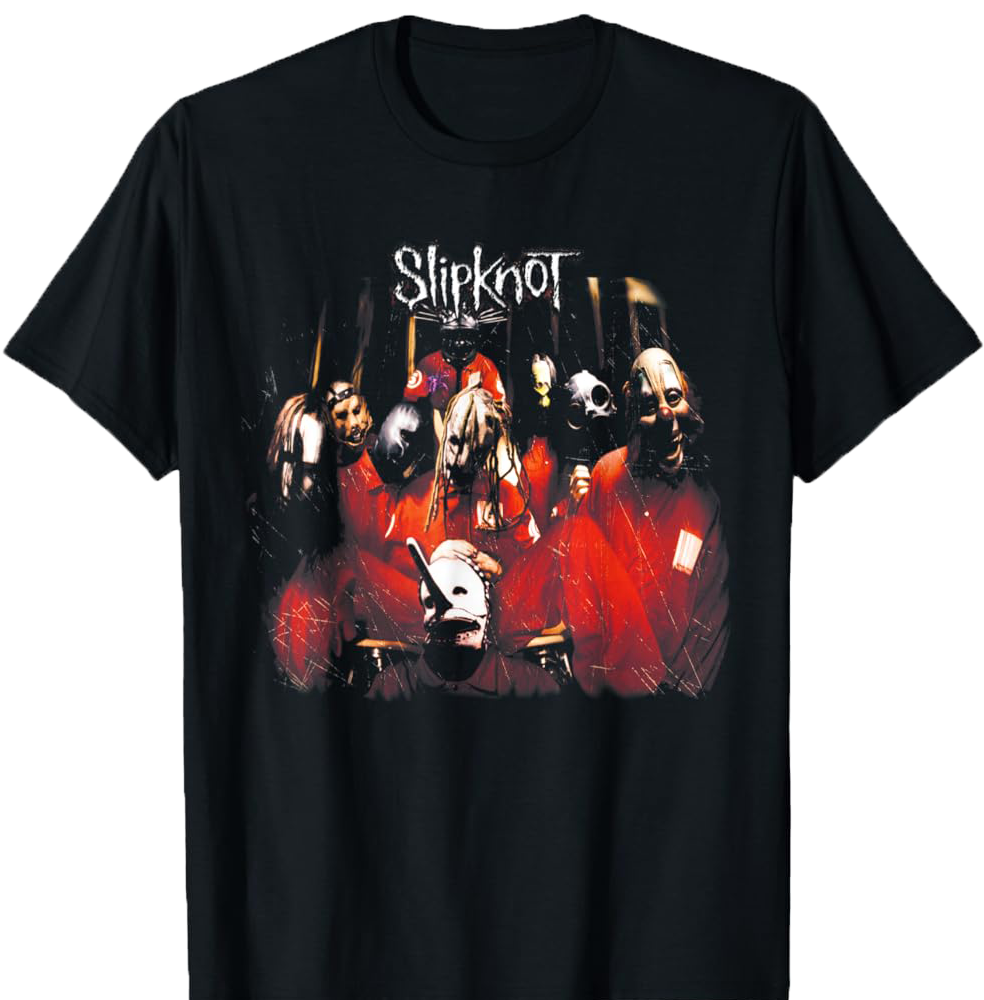 A photo of a Slipknot t-shirt.